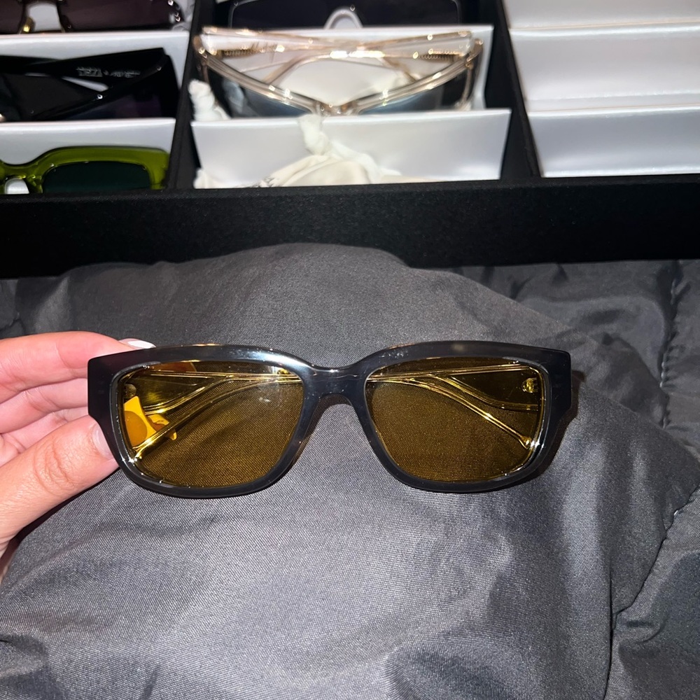 Diesel Grey Sunglasses with Yellow Lenses